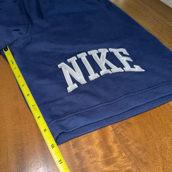 Nike Men’s Sweat Shorts Size L – Navy Blue, Embroidered Logo, NWT - Picture 8 of 8